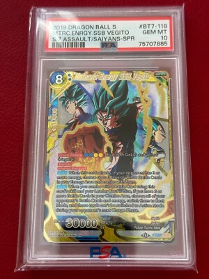 PSA 10 Meteoric Energy SSB Vegito BT7-118 SPR Dragon Ball Super