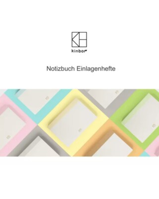 Kinbor A6 Notizbuch dotted| Refill | Einlage für Hobonichi