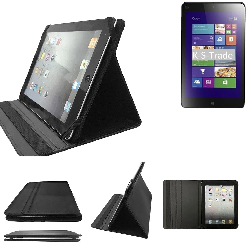 Pour lenovo ThinkPad 8 Housse tablette protection couvercle Étui Faux cuir noir - Photo 1/4