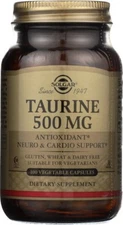 Solgar Taurine 500mg 100 Vegetable Capsules