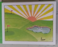 Vintage Golf Theme Blank Notecards Kristen El...