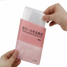 10 Packs of Disposable Portable Bathtub Cover Lining Large Bathtub Plastic Bag