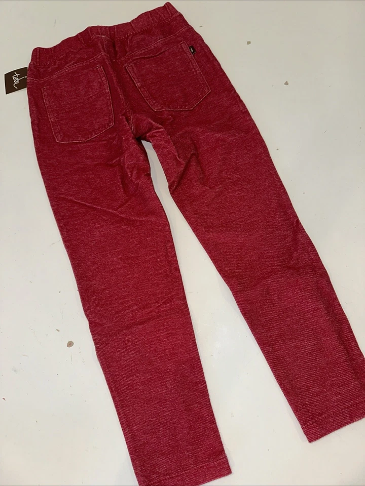 Nuevo con etiquetas Talla 7 Colección Tea Pantalones de mezclilla rojos elásticos China Rojo Leggings Su Suave Foto 4 de 4