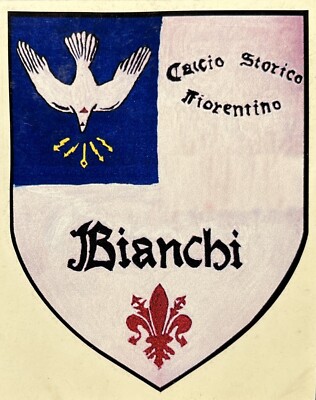 Adesivo Stemma Bianchi Calcio Storico Fiorentino