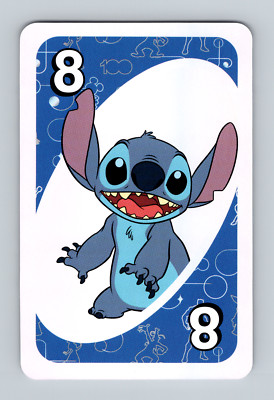 Disney 100th Anniversary UNO - Stitch - Blue - Card - Collectible