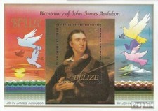 belize Bloc 67 neuf avec gomme originale 1985 john james audubon