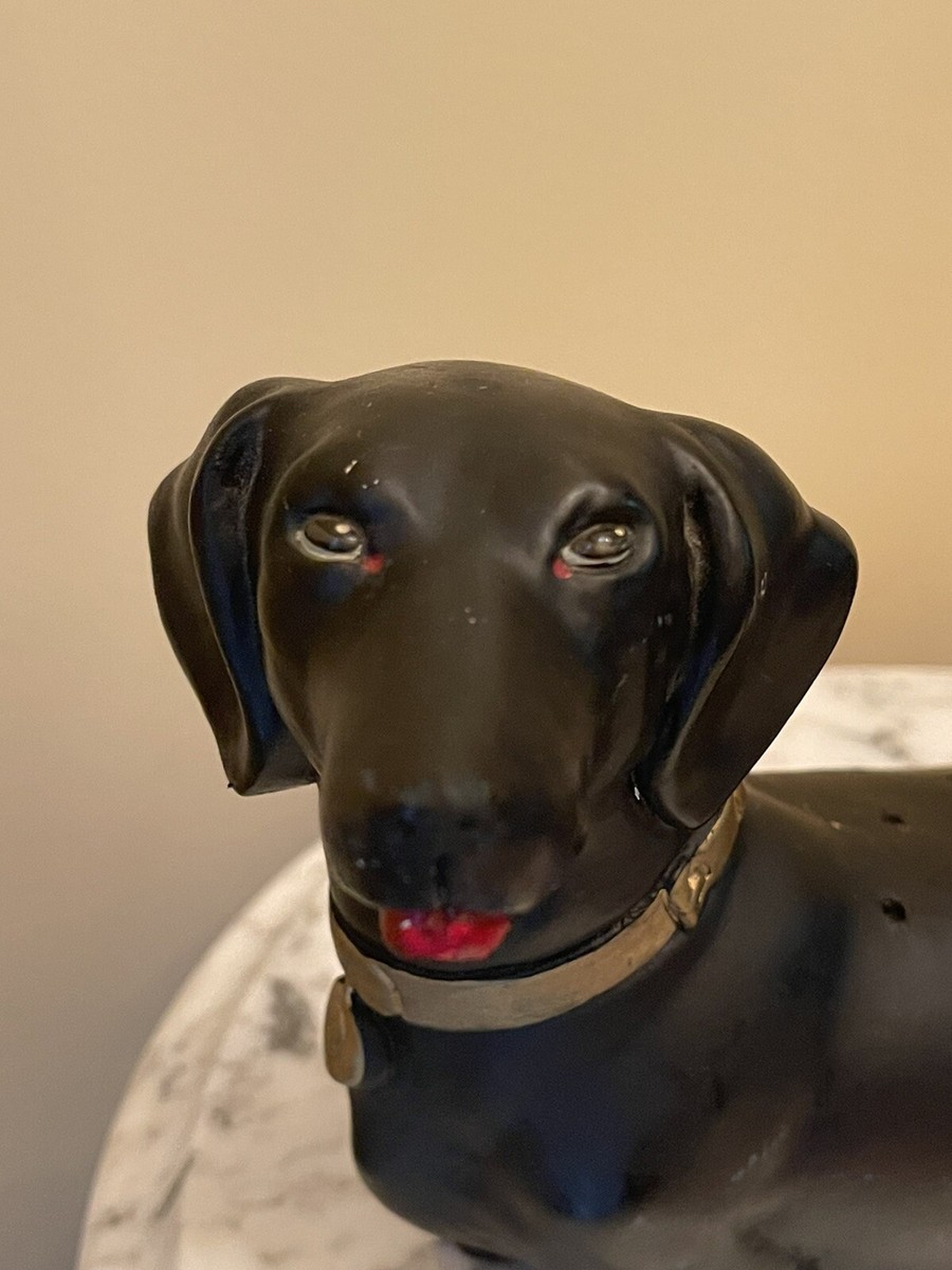 Mid-Century ABCO Dachshund Dog Ceramic Appetizer Toothpick Holder