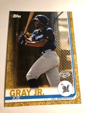 2019 Topps Pro Debut Jumbo 5x7 Joe Gray Jr. Brewers 140 02/10