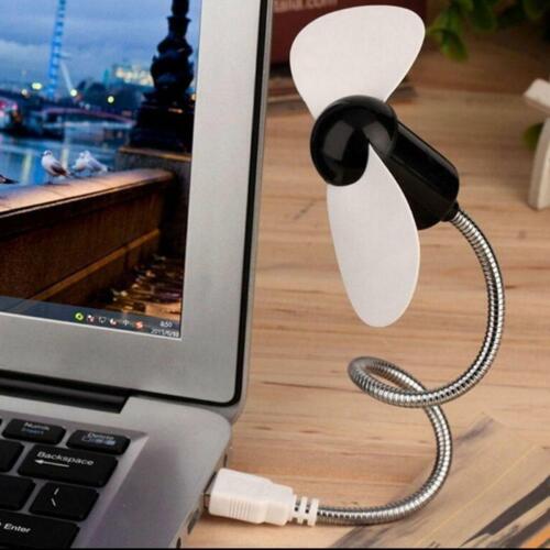 Nuevo mini ventilador de refrigeración USB flexible portátil enfriador para computadora portátil de escritorio - Imagen 1 de 13