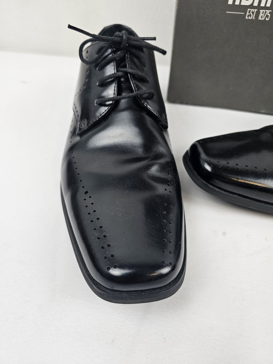 NEW Stacy Adams Atwell Oxford Size 8 Black Leather Dress Shoes View 3