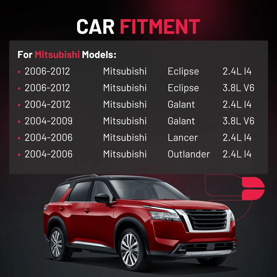 UF532 4 Ignition Coils for 2.4L Mitsubishi Eclipse Galant Outlander MR994643 - Image 3 of 4