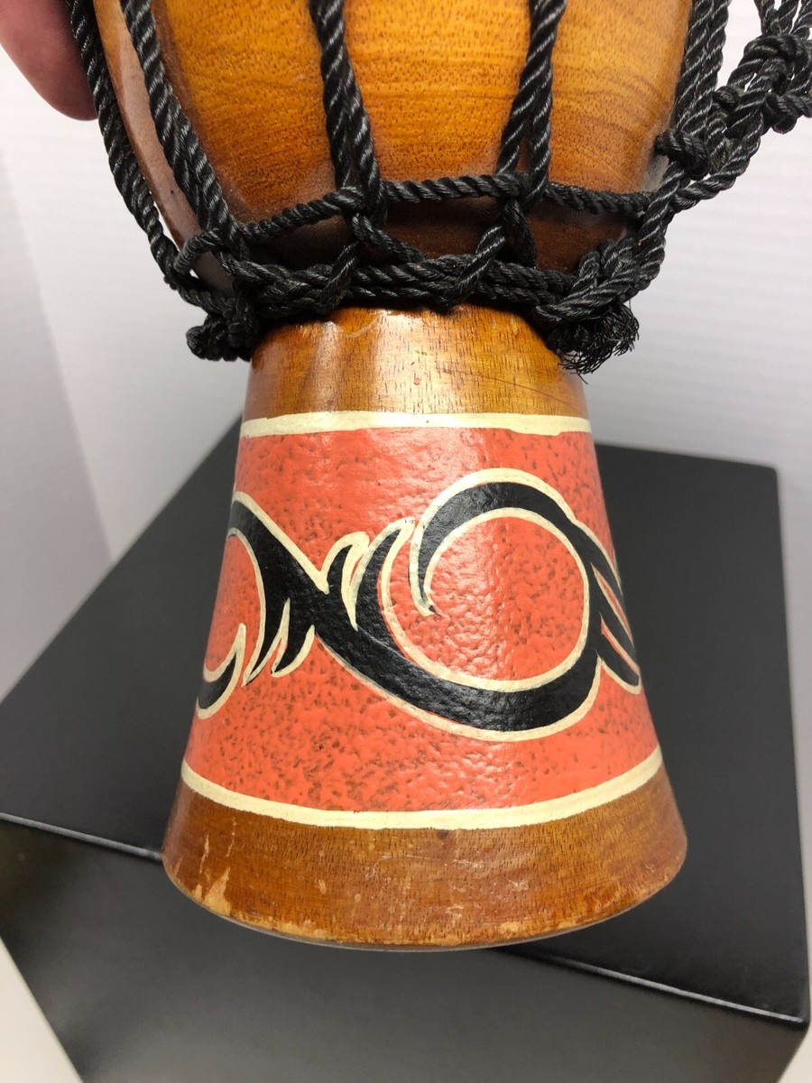 TOCA Hand Percussion Drum with Rope - 8” High Painted Base