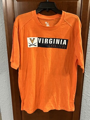 UVA University Of Virginia Cavaliers T-Shirt Orange Size Large