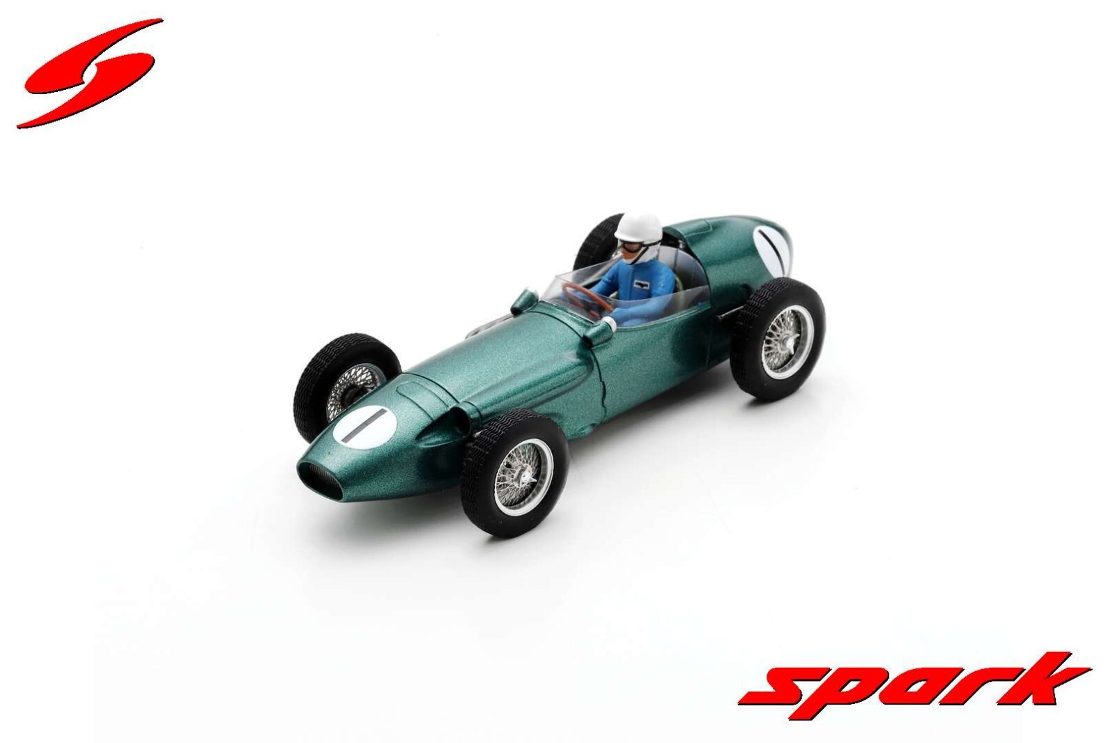 Spark S8135 Aston Martin DBR4 N1 miniature F1 1/43 sans poussiere avec boite vitrine