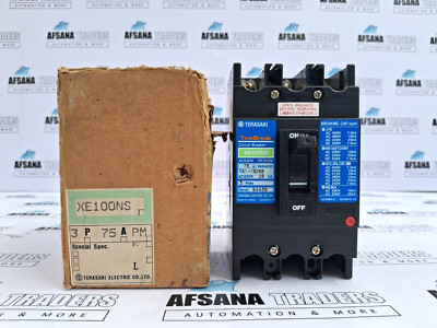 TERASAKI TEMBREAK XE100NS 75A CIRCUIT BREAKER AC220V 25KA