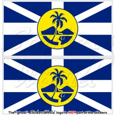 Lord-Howe-Insel Australien Flagge, 75mm Vinyl Aufkleber x2