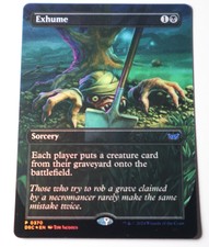 Exhume - Foil Borderless - DSK 0370 - Duskmourn Promo 370 MTG