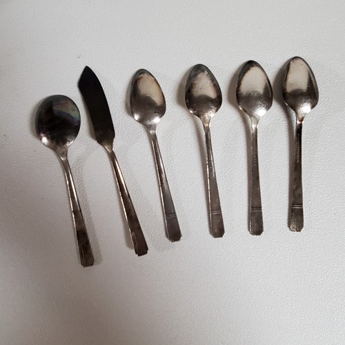 Prestige Silverplate GRENOBLE Pattern Lot OF 6 Flatware Pieces - Picture 11 of 12