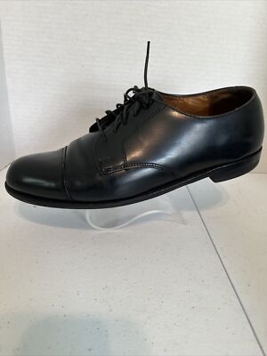 Cole Haan Mens 9D Black Leather Cap Toe Derby Dress Shoes  display picture 2