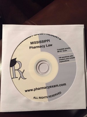 Pharmacy Exam Mississippi MPJE Law Review 150 Question CD