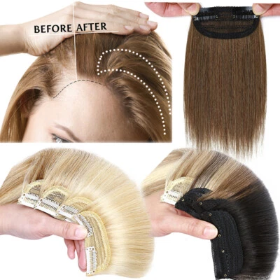 S-NOILITE Kurz Haarteile Clip In 100% Remy Echthaar Extensions Mini Pads Ein Tressen Glatt