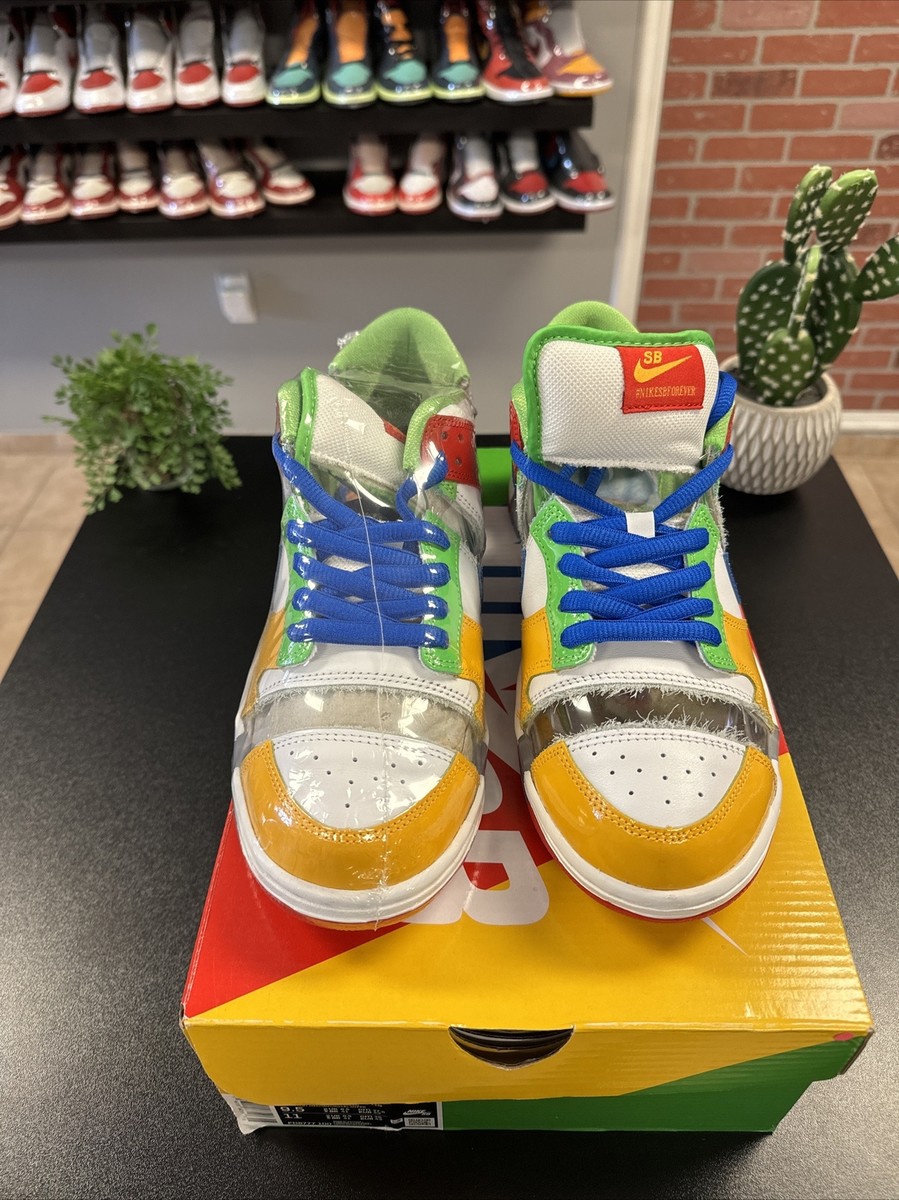 Nike Dunk Low SB x eBay Sandy Bodecker FD8777-100 Size 9.5 