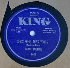 Jimmie Rushing 78 RPM Record She&rsquo;s Mine She&rsquo;s Yours Spoiling These Women VG+