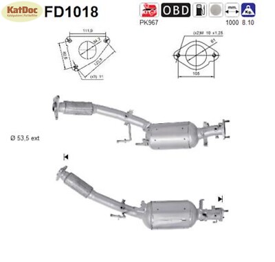   Ruß-Partikelfilter für Nissan Qashqai 1/Qashqai+2,Renault Koleos,2.0dCi,Euro 4