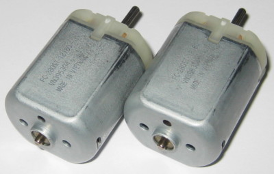 2 X Mabuchi FC-280 Auto DC Motor - 6 to 15 VDC - 9840 RPM - 12 V - 280ST-18180