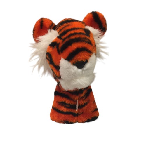DAPHNE Headcovers Inc Plush Tiger Golf Club Cover Faux Fur Orange Black - Zdjęcie 1 z 6