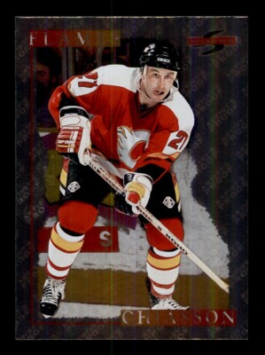 1995-96 SCORE ARTIST PROOF BLACK ICE #146 STEVE CHIASSON CALGARY FLAMES