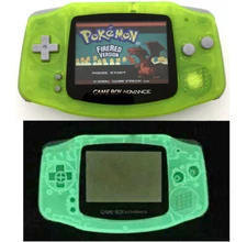 Luminous Clear Yellow 10 Levels Backlight V2 IPS Game Boy Advance GBA Console