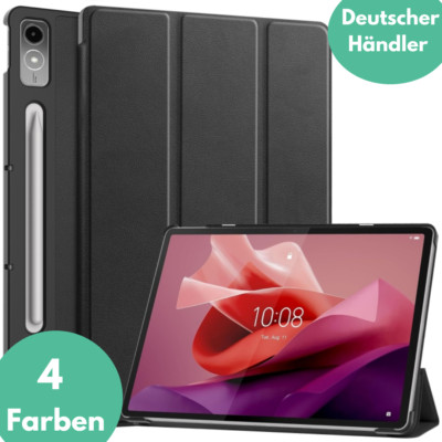Hülle für Lenovo Tab P12 +9H Hartglas Schutzglas Panzerfolie Klapp Case Tasche  