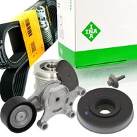 Contitech 6PK976 Keilrippenriemen-Satz + Freilauf Riemenscheibe FüR Ford Mazda