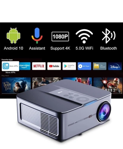 NEW Artlii Play 3 Smart Projector FHD 1080p Android WiFi Bluetooth, Supports 4K