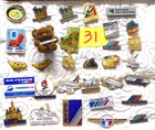Lot of aviation pins, "Air France" -1-