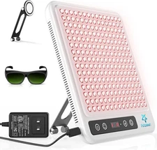 Red Light Therapy Panel, 225 Dual-Chip Leds with 660Nm Red & 850Nm near Infrared