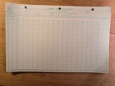 ONE (1) IBM Cobol Coding Form Program Sheet 1...
