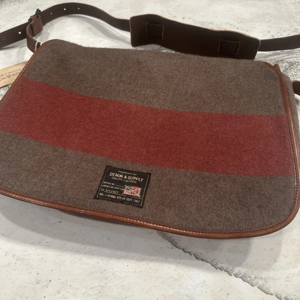 Винтажный новый с Ярлыками Ralph Lauren регби полоски сумочки Southwestern сумка с короткими ручками Messenger Aztec сумка - Изображение 2 из 4