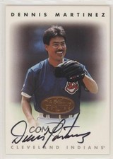 1996 Leaf Signature Series Auto Bronze Dennis Martinez Auto 0dx5