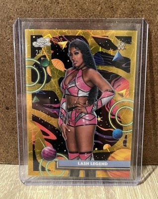 2026 Topps Cosmic Chrome WWE #133 Lash Legend Gold Intestellar Refractor /50