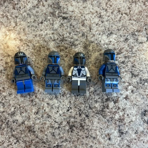 LEGO Star Wars Misc Lot Jango Fett (4 misc all with helmets) 1 with jet pack
