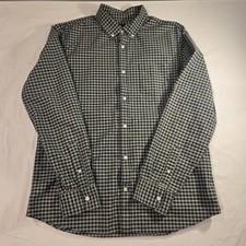 Gap Slim Fit Long Sleeve Button Up Shirt 100 Cotton Gingham Check, Men's Size L