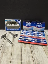 Wilkinson Sword Double-edged Safety Razor Long Handle Used & 100+ Razors Unused