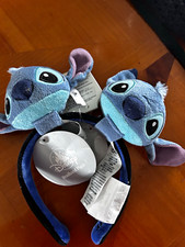 Disney Stitch Plush Headband Ears, Blue Black Pink, Character Headband 3