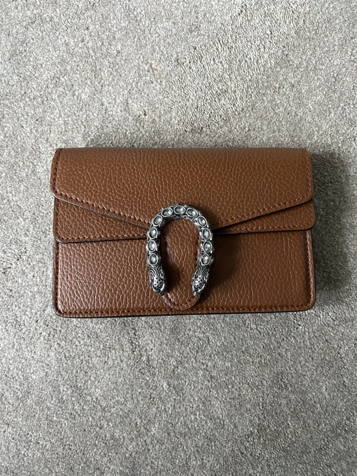 Gucci Dionysus Super Mini Bag in brown pebbled leather - Image 2 of 4