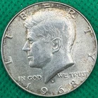 1968-D Kennedy Half Dollar UNC; 40% Silver(708g)