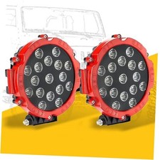 Off Road Lights,51W 5100LM led pod Lights,DC9-50V Auxiliary Light Bars for Red