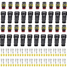 Steckverbinder 2 Polig Kabel Kabelbinder Auto Boot Motorrad LKW