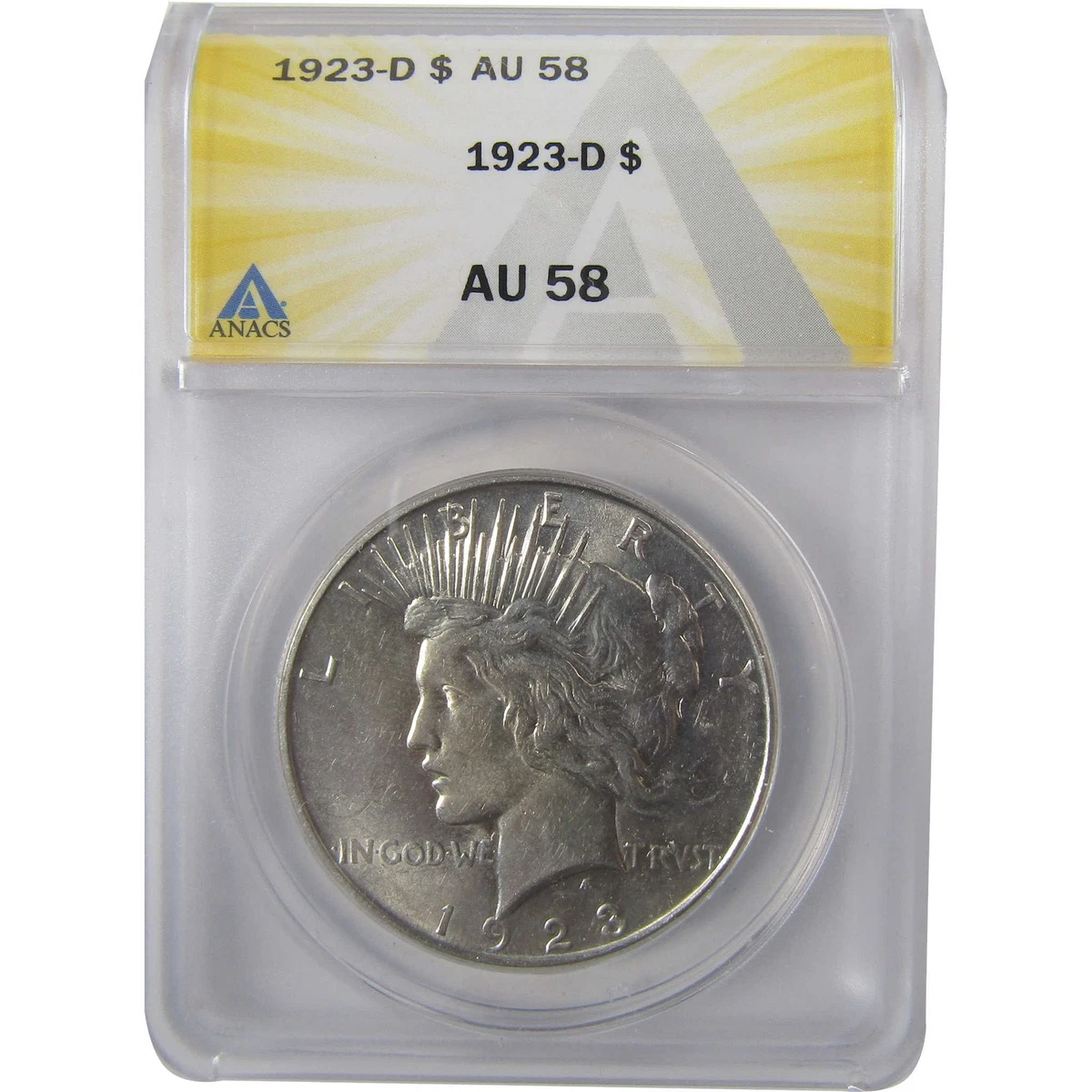 AU 58 Graded 1923 Year Peace Dollars (1921-1935) for sale | eBay